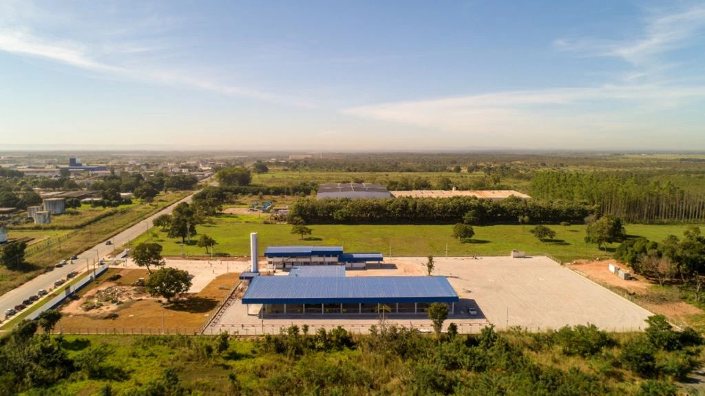 Vista aérea oeste da Fogás Cuiabá